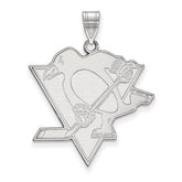 10k White Gold Pittsburgh Penguins Extra Large Pendant