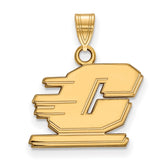 10k Gold LogoArt Central Michigan University Letter C Small Pendant