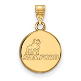10k Gold LogoArt Samford University Small Disc Pendant