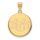14k Gold LogoArt University of New Mexico Large Pendant