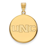 10k Gold LogoArt University of Northern Colorado U-N-C Large Disc Pendant
