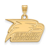 14k Gold LogoArt Georgia Southern University Eagle Small Pendant