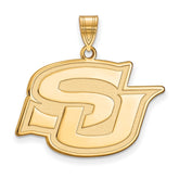 14k Gold LogoArt Southern University Jaguars Large Pendant