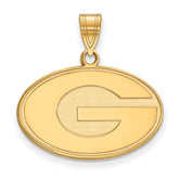 10k Gold LogoArt University of Georgia Letter G Medium Pendant