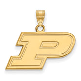 10k Gold LogoArt Purdue University Letter P Small Pendant