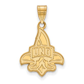 14k Gold LogoArt University of New Orleans U-N-O Large Pendant