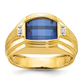 Men's YG Ring with Soft Satin Finish Mounting