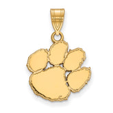 10k Gold LogoArt Clemson University Tiger Paw Medium Pendant