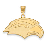 10k Gold LogoArt University of Southern Mississippi Eagle Medium Pendant