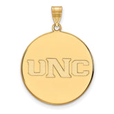 10k Gold LogoArt University of Northern Colorado U-N-C Extra Large Disc Pendant