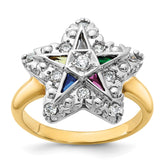 Ladies Eastern Star Ring Mounting
