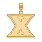 14k Gold LogoArt Xavier University Letter X Large Pendant