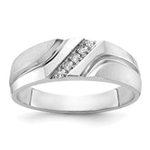 Men's White Gold .06ct tw Diamond Wedding Band Mounting