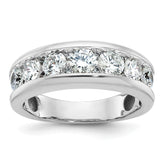 14k White Gold IBGoodman Men's Polished Ring Mounting