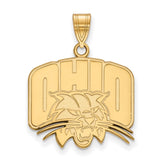 14k Gold LogoArt Ohio University Large Pendant