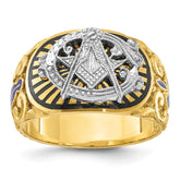 14k Two-tone EMB TROWEL/EYE/PROBLEM Ring