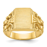 GTS SIGNET RING 13X8.6 Mounting