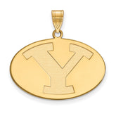 14k Gold LogoArt Brigham Young University Letter Y Large Pendant