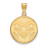 14k Gold LogoArt Colorado State University Ram Large Pendant