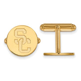 14k Gold University of Southern California S-C Cuff Links