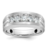 Men's WG Wedding Band with Soft Satin Finish Mounting