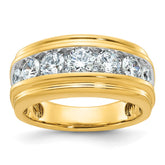 GENTS 2CTTW DIA BAND--GEM ON GEM Mounting