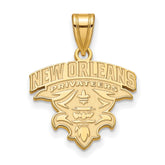 14k Gold LogoArt University of New Orleans U-N-O Medium Pendant