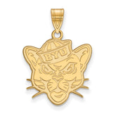 10k Gold LogoArt Brigham Young University Cougar Large Pendant