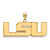 10k Gold LogoArt Louisiana State University L-S-U Large Pendant