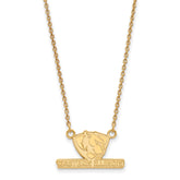 10k Gold LogoArt Eastern Illinois University Small Pendant 18 inch Necklace