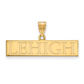 10k Gold LogoArt Lehigh University Large Bar Pendant