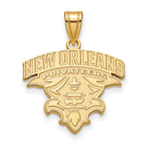 14k Gold LogoArt University of New Orleans U-N-O Extra Large Pendant