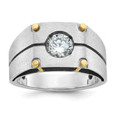 Men's TT Gold Mounting for 1ct Diamond Solitaire Mounting