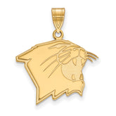 10k Gold LogoArt Northwestern University Wildcat Large Pendant