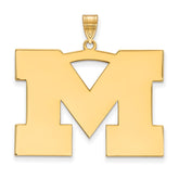 10k Gold LogoArt University of Michigan Letter M Extra Large Pendant