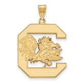 10k Gold LogoArt University of South Carolina Extra Large Pendant
