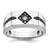 Men's White Gold 5/8ct tw Black and White Diamond Fashion Ring Mounting