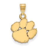 14k Gold LogoArt Clemson University Tiger Paw Small Pendant