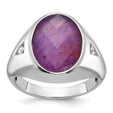 GTS YG DIA/EMERALD DOUBLET RING Mounting