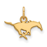 14k Gold LogoArt Southern Methodist University Mustang Extra Small Pendant