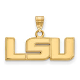 10k Gold LogoArt Louisiana State University L-S-U Small Pendant