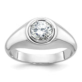 Men's WG Solitaire Ring to hold 1.00ct (6.5mm) round diamond Mounting