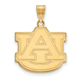 10k Gold LogoArt Auburn University A-U Large Pendant