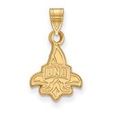 14k Gold LogoArt University of New Orleans U-N-O Small Pendant