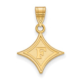 14k Gold LogoArt Furman University Medium Pendant