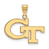 14k Gold LogoArt Georgia Institute of Technology G-T Medium Pendant