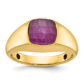 GTS YG RUBY DOUBLET RING Mounting