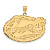 14k Gold LogoArt University of Florida Gator Extra Large Pendant