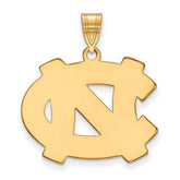 10k Gold LogoArt University of North Carolina N-C Large Pendant