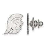 14k White Gold University of Southern California Trojan Lapel Pin